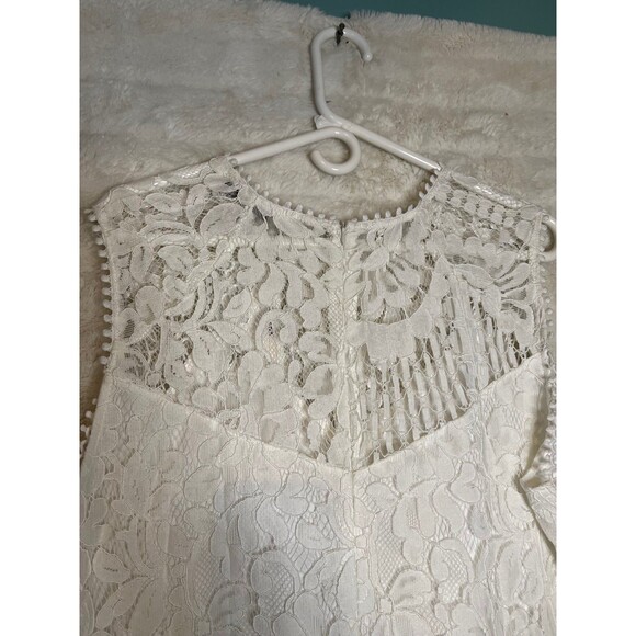 Boutique White Lace Knee Length Dress Bella and Bloom Boutique - Picture 7 of 8